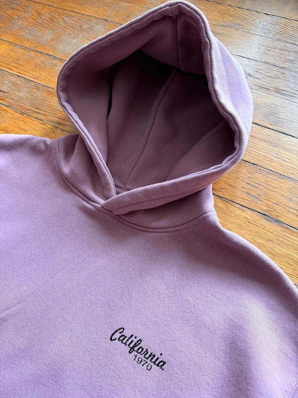 ZARA Dusty Pink 'California 1970' Hoodie Girls sz 11-12